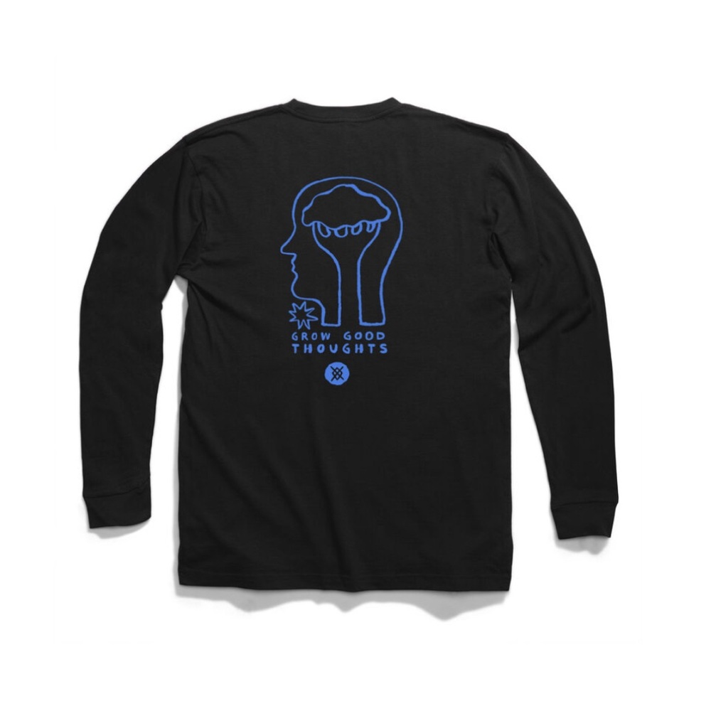 Stance Grow Good Thoughts Black Long Sleeve Tee